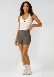 Lorna Jane Centre Stage Bra Tank Combo - Cream