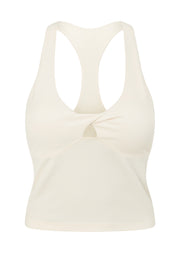 Lorna Jane Centre Stage Bra Tank Combo - Cream