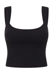 Lorna Jane Irresistible Rib Bra Tank Combo - Black