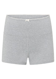 Lorna Jane Rest Days Cheeky Bike Shorts - Grey Marl