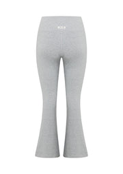Lorna Jane True Comfort Flared Leggings - Grey Marl