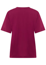 Lorna Jane LJ Athletic Relaxed T-Shirt - Berry Red