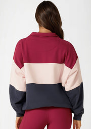 Lorna Jane Sidelines Panelled Quarter Zip Sweat - Multi