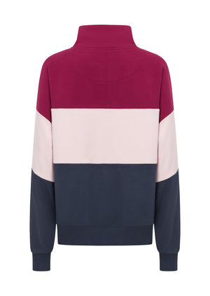 Lorna Jane Sidelines Panelled Quarter Zip Sweat - Multi