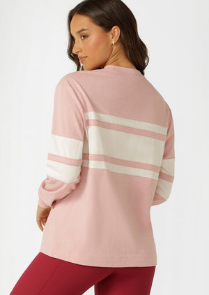 Lorna Jane Trackside Long Sleeve T-Shirt - Dusty Rose