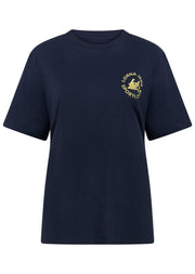 Lorna Jane LJ Sports Club Relaxed T-Shirt - Platinum Navy