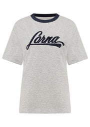 Lorna Jane Lorna Cheer Relaxed T-Shirt - Grey Marl