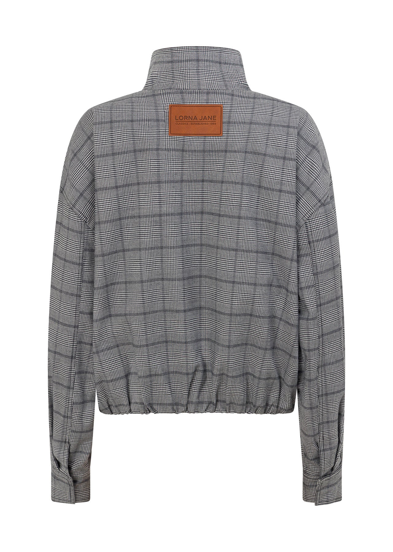 Lorna Jane Studio Jacket - Grey Mini Check