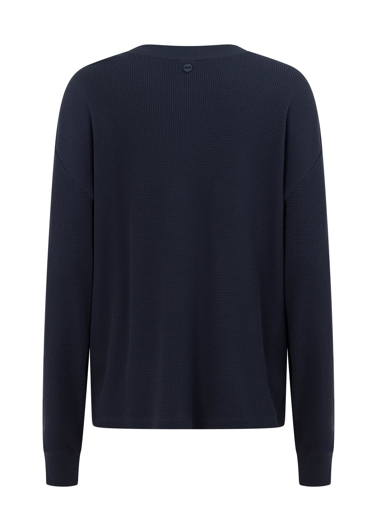 Lorna Jane Everyday Ease Waffle Long Sleeve T-Shirt - Platinum Navy
