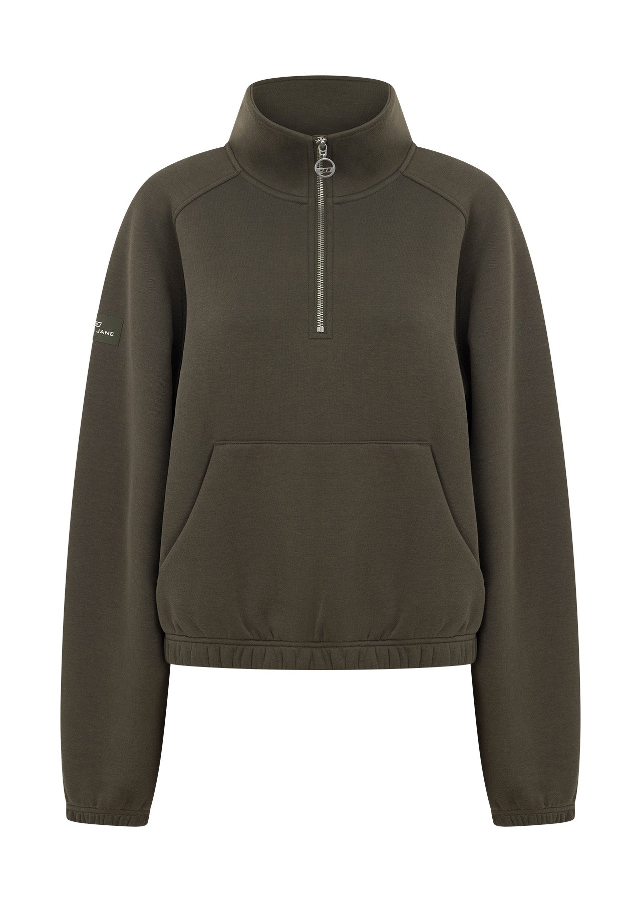 Lorna Jane Team Player Quarter Zip Sweat - Dark Khaki Haze