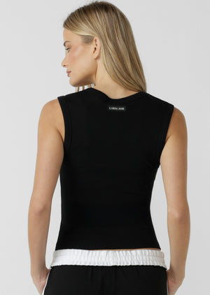 Lorna Jane Define Plunge Neck Tank - Black