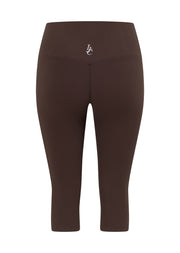 Lorna Jane Irresistible Rib Capri Leggings - Volcano