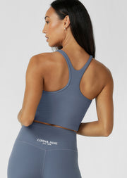 Lorna Jane Training Day Rib Bra Tank Combo - Powder Grey