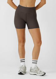 Lorna Jane Sweet Spot 12cm Bike Shorts - Volcano Spot Print