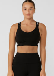 Lorna Jane Easy Adjust Sports Bra - Black