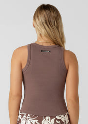 Lorna Jane LJ Basics Rib Tank - Stone