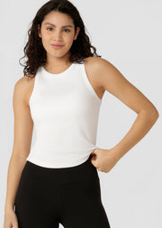 Lorna Jane LJ Basics Rib Tank - White