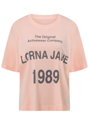 Lorna Jane Legacy T-Shirt - Washed Dark Dusty Pink