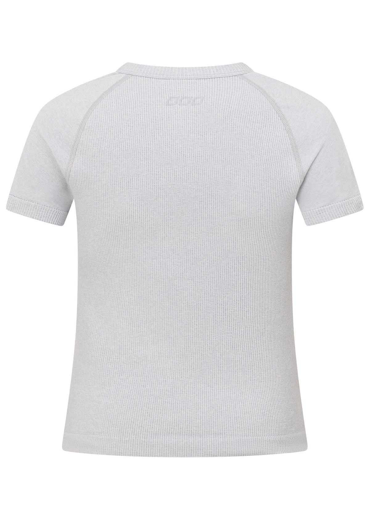 Lorna Jane Tempo Seamless Short Sleeve Active Top - Light Grey Marl