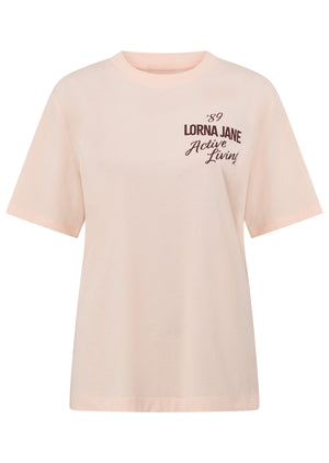 Lorna Jane LJ Active Living Relaxed T-shirt - Soft Ballerina