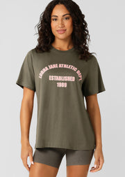 Lorna Jane Vital Relaxed T-shirt - Khaki Haze