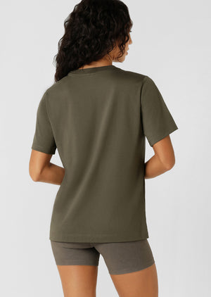 Lorna Jane Vital Relaxed T-shirt - Khaki Haze