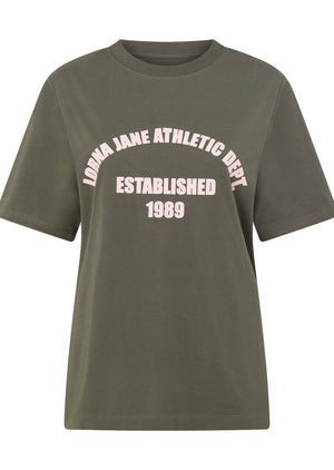 Lorna Jane Vital Relaxed T-shirt - Khaki Haze