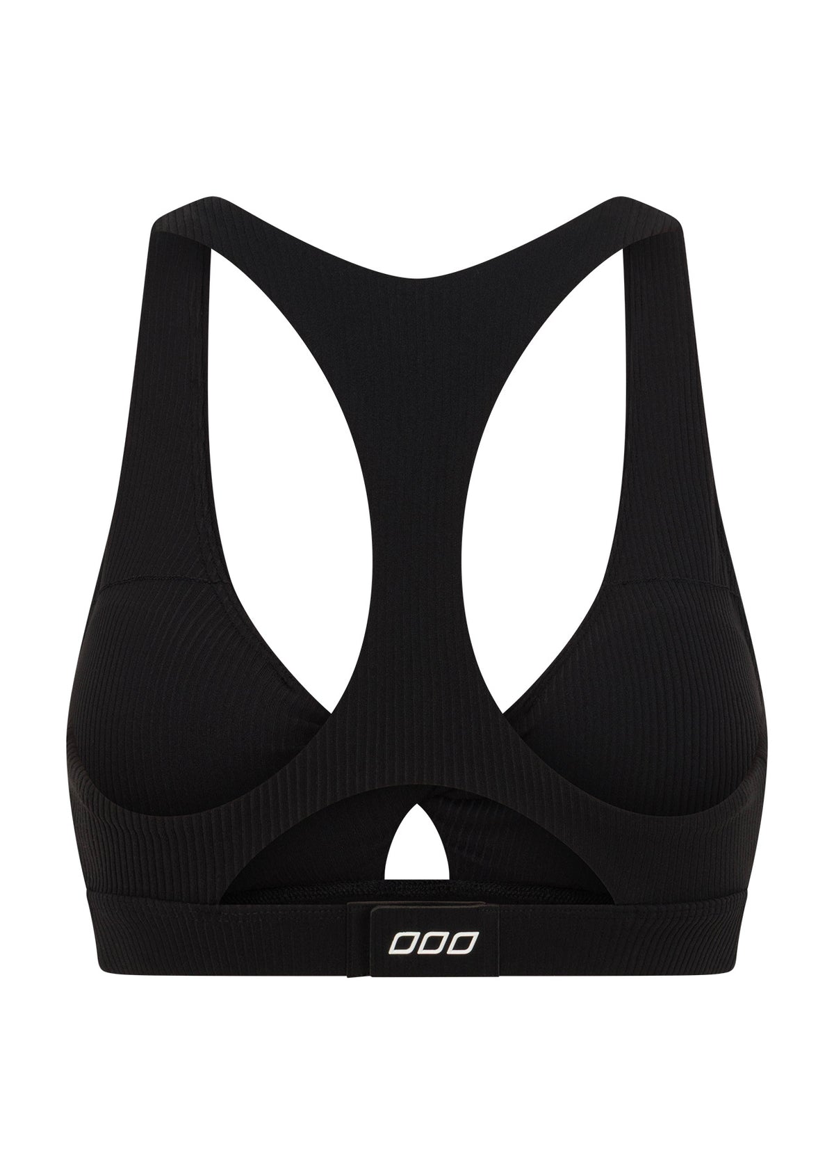 Lorna Jane Centre Stage High Support Rib Sports Bra - Black