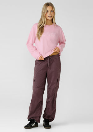 Lorna Jane Iconic Go-To Long Sleeve Top - Sweet Pink