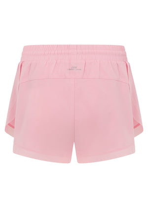 Lorna Jane Run Around 2-In-1 Shorts - Sweet Pink