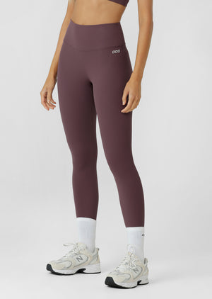 Lorna Jane Definition Luxe Rib Ankle Biter Leggings - Amethyst Shadow