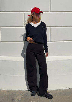 Lorna Jane Academy Long Sleeve Knit Top - Midnight Blue