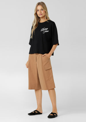 Lorna Jane Link Up Oversized T-Shirt - Black