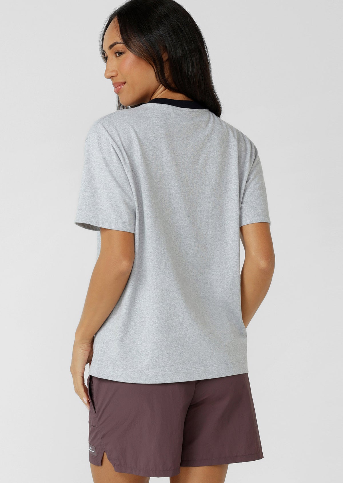Lorna Jane Outfield T-Shirt - Grey Marl