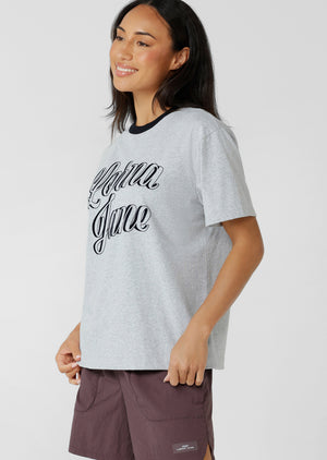 Lorna Jane Outfield T-Shirt - Grey Marl