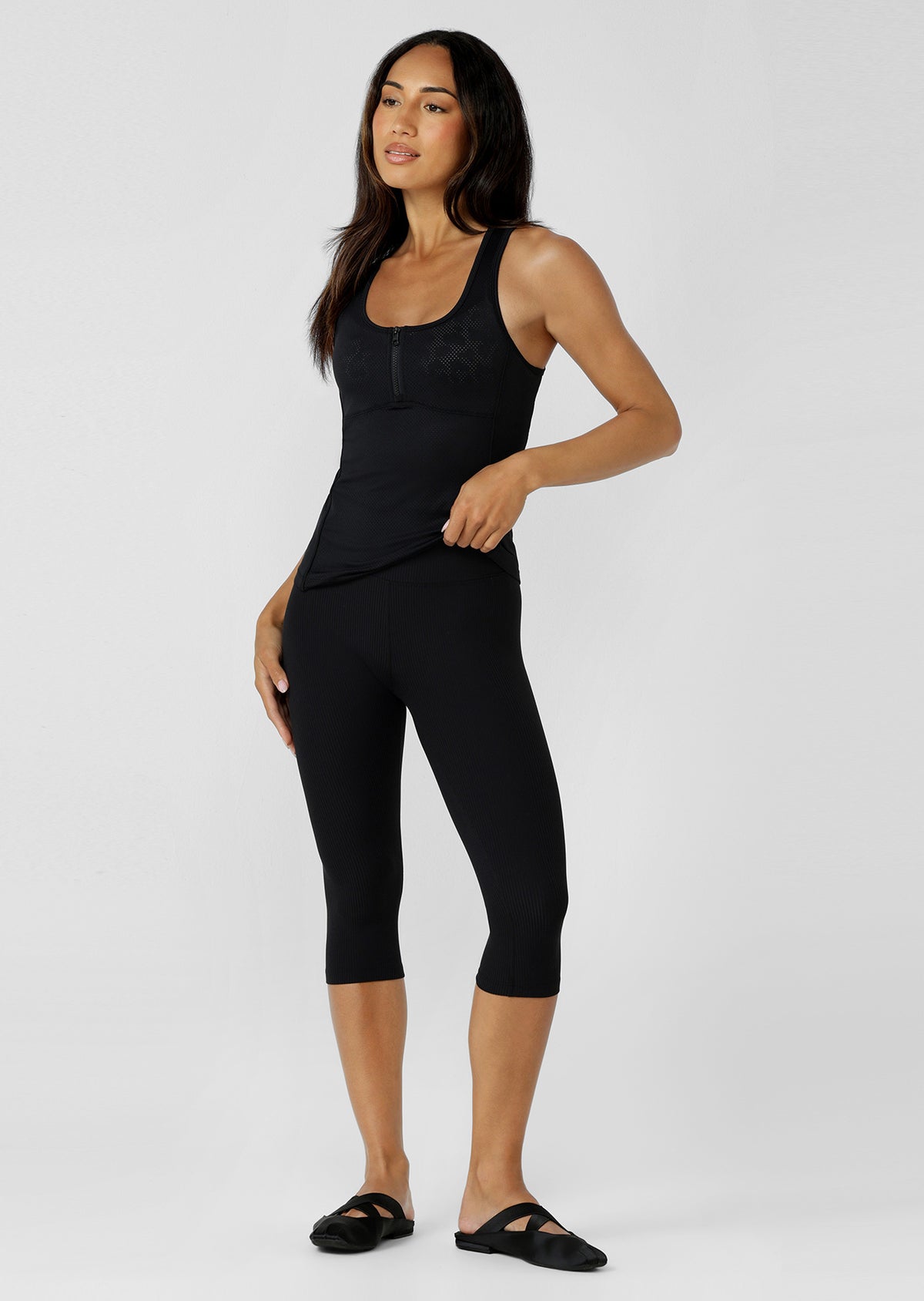 Lorna Jane Throwback Sports Tank - Black