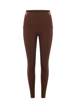 Lorna Jane Stash It All 3 Pocket Ankle Biter Leggings - Espresso