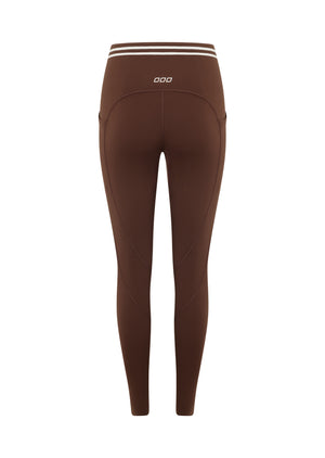 Lorna Jane Stash It All 3 Pocket Ankle Biter Leggings - Espresso