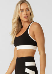 Lorna Jane Grande Rib Max Support Sports Bra - Black