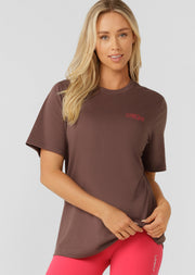 Lorna Jane Iconic Weekender Relaxed T-Shirt - Stone