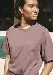 Lorna Jane Iconic Weekender Relaxed T-Shirt - Stone