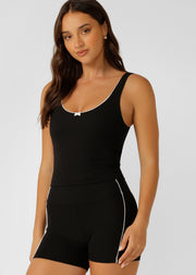 Lorna Jane Monaco Bra Tank Combo - Black