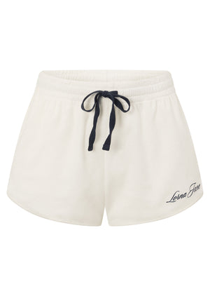 Lorna Jane Poolside Terry Relaxed Shorts - Porcelain