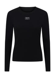 Lorna Jane Whisper Long Sleeve Rib Top - Black