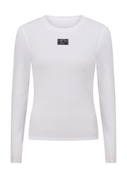 Lorna Jane Whisper Long Sleeve Rib Top - White