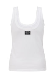 Lorna Jane Whisper Rib Tank - White