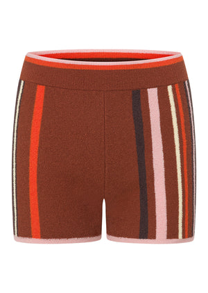 Lorna Jane Amalfi Knit Cheeky Shorts - Amalfi Stripe
