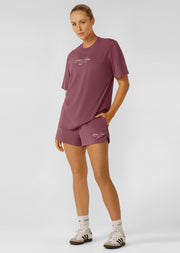 Lorna Jane Luxe Athletic Relaxed T-Shirt - Renaissance Rose