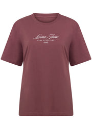 Lorna Jane Luxe Athletic Relaxed T-Shirt - Renaissance Rose