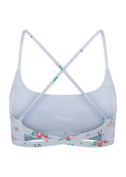 Lorna Jane Blueberry Rose Sports Bra - Blueberry Rose Print